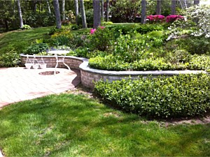 curved glen gery lorraine white bluestone top retaining planter wall melville stasi